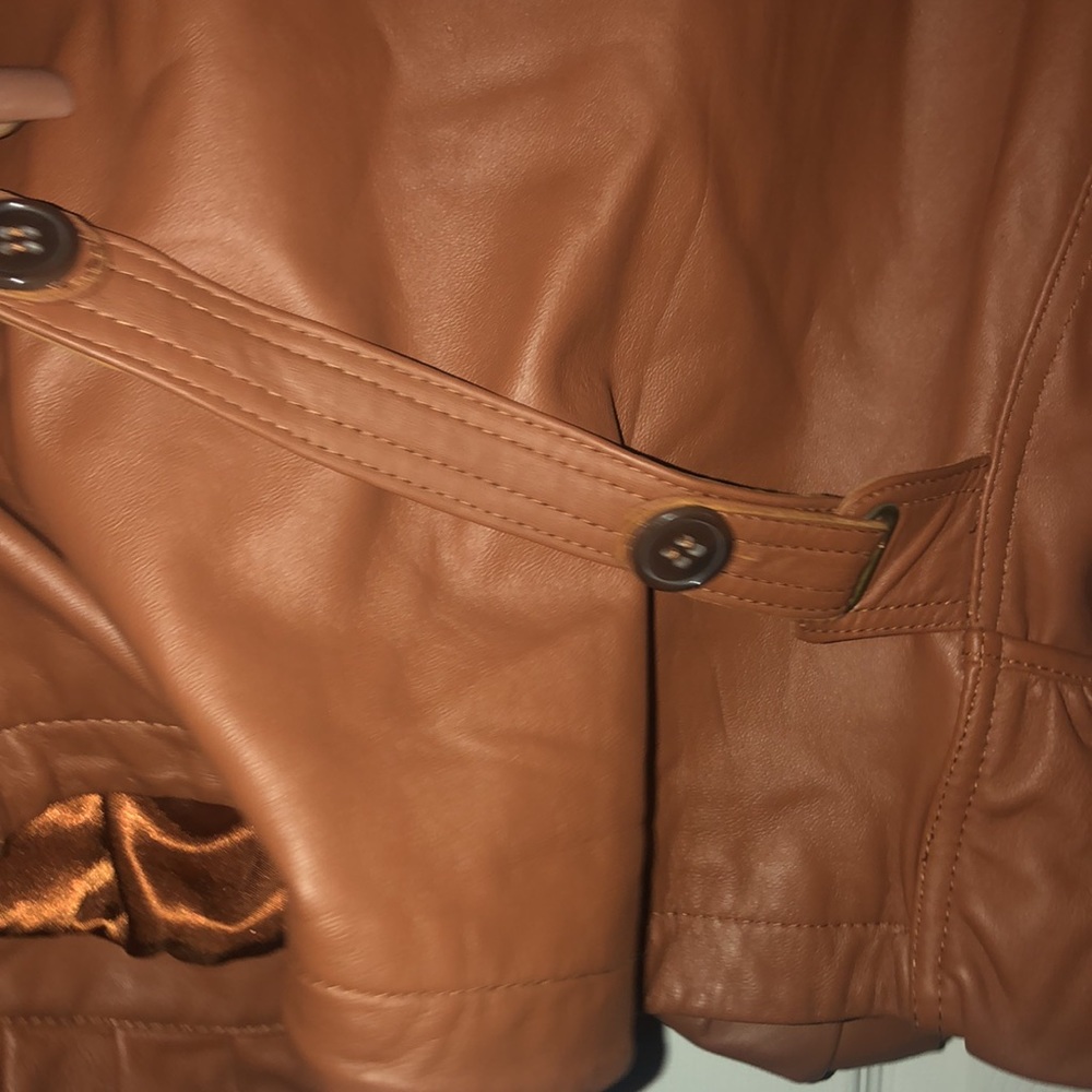 Cache Women's Tan Leather Jacket - Picture 9 of 12